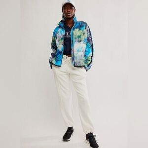 Free People Pippa PrimaLoft Printed Puffer Winter Jacket-Insulated Women’s S